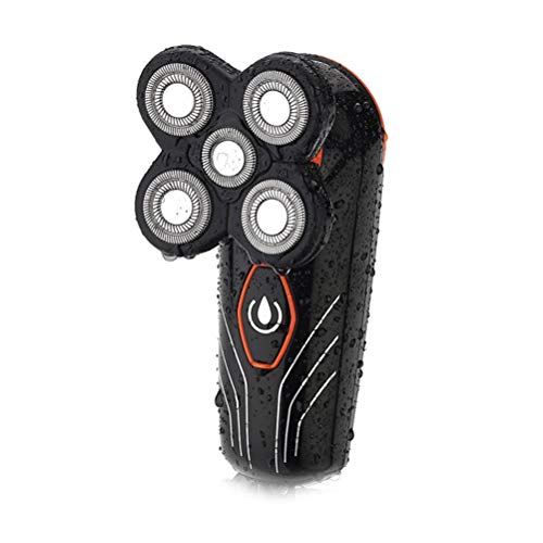 Lurrose À prova d'água recarregável 5 cabeças flutuante masculino barbeador elétrico barba aparador