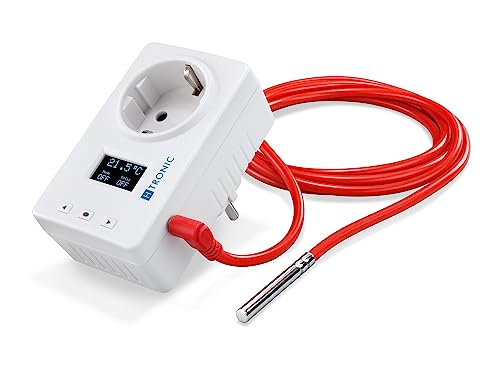 UTS 125 digitaler Temperaturschalter (Temperaturregler) mit Fühler, Kühlen & Heizen, 230 V Thermostat UTS 125 digitaler Temperaturschalter (Temperaturregler) mit Fühler, Kühlen & Heizen, 230 V Thermostat