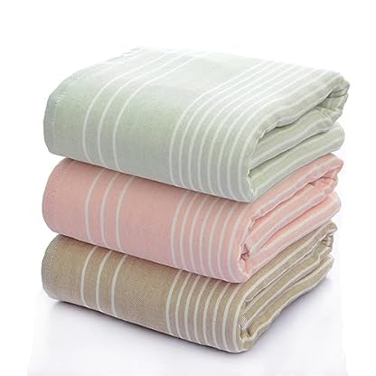 ROLTIN Gaze-Baumwoll-Badetuch-Set für Erwachsene, 70 x 140 cm, weiches und bequemes Badetuch-Set, Handtuch-Set für Erwachsene