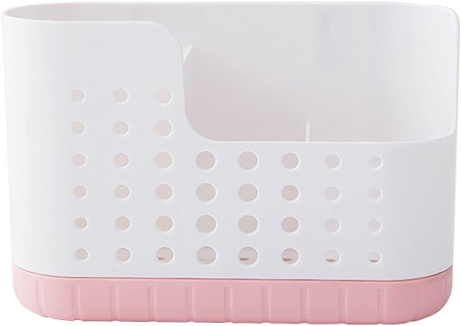 Chopstick Racks Household Wall-Mounted Drain Chopstick Basket, Paste Cage, Kitchen Multifunctional Tableware Box(Pink)
