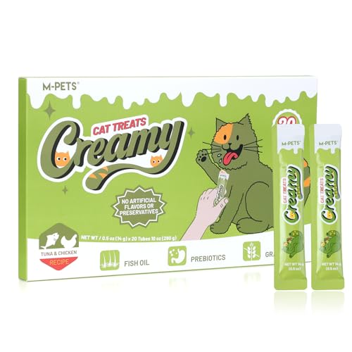 Image of Balanced Tuna & Chicken Lickable Cat Treat - 20 Tubes of Healthy Squeeze Up Creamy Snacks with Functional Nutrients for Hydration, Digestive & Coat Health - Grain Free, High Protein, Low Calorie