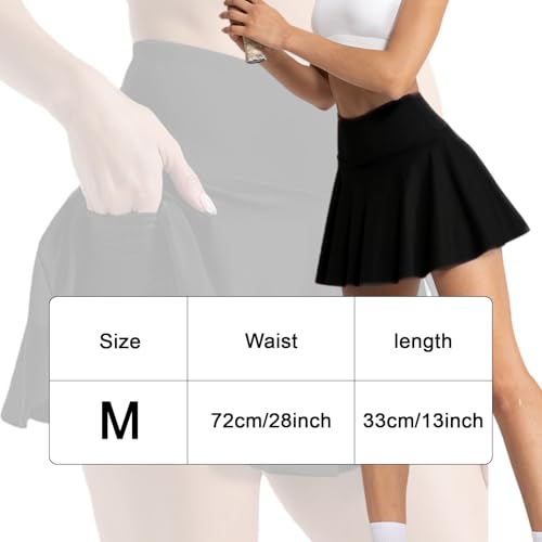GWAWG High Waist Cross Over Athletic Golf Skort,Women's Pleated Tennis Skirt with Shorts Pockets,Crossover Tennis Athletic Shorts Skirt White - Image 2