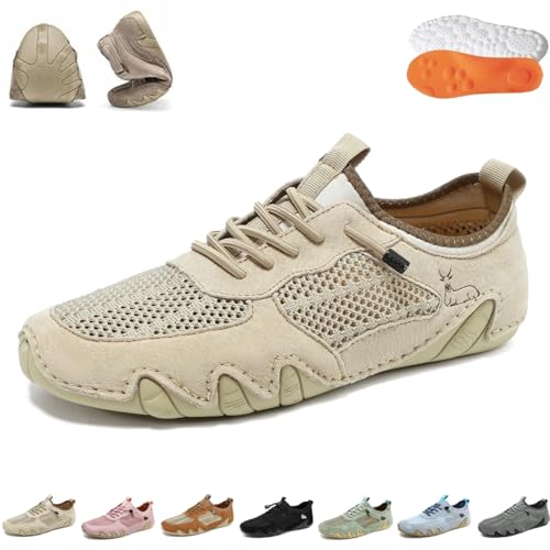 Nevova Shoes for Men and Women, Nevoldeck Orthopedic Footwear Barefoot Shoes, Unisex Mesh Hiking Non-slip Sneakers