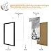 Abtgt 24x36 Poster Frame Set of 3, Display Pictures 20 x 30 with Mat or 24 x 36 without Mat, Picture Frame for Wall Mounting Display, Black
