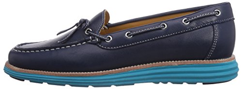chung shi Damen Sensomo IV Loafer, Navy/Türkis, 36.5 EU