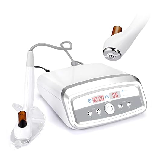 RUTAWZ Skin Tightening Machine 3 in 1 Eye & Facial Skin Care Heating Massage Device Home & Salon Use Beauty Machine with Serum Applicator & Roller
