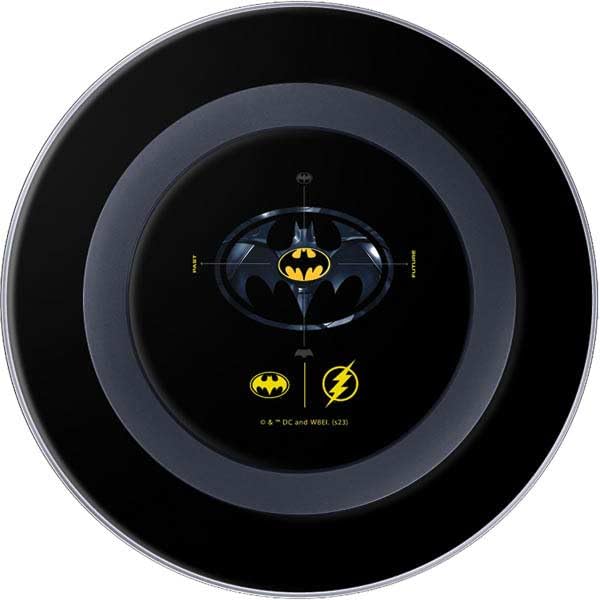 Skinit Decal Other Skin Compatible with Samsung Wireless Charger - Officially Licensed Warner Bros The Flash Movie: Batman Multiverse Logos Design