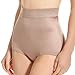 Rago Style 513 | High Waist Tummy Control Panty | Light Shaping with Inner Lining | Full Coverage Brief | Made in USA (Mocha, 8X/46)
