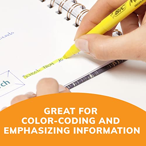 Bic Brite Liner Highlighters, Chisel Tip, 24-Count Pack Of Yellow Highlighters, Ideal Highlighter Set For Organizing And Coloring #TOP4