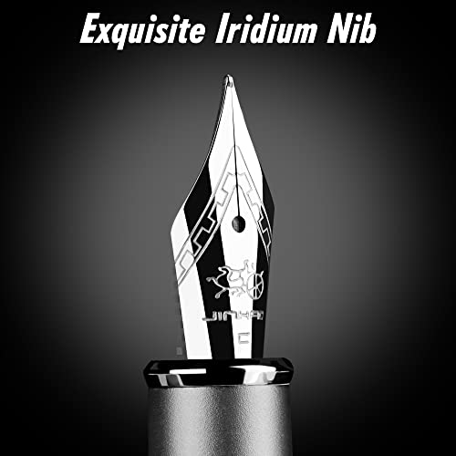 Image of JINHAO Fountain Pen Extra Fine Nib, Includes Ink Cartridges & Converter, Perfect Weight, Optimal Flow, No Skips