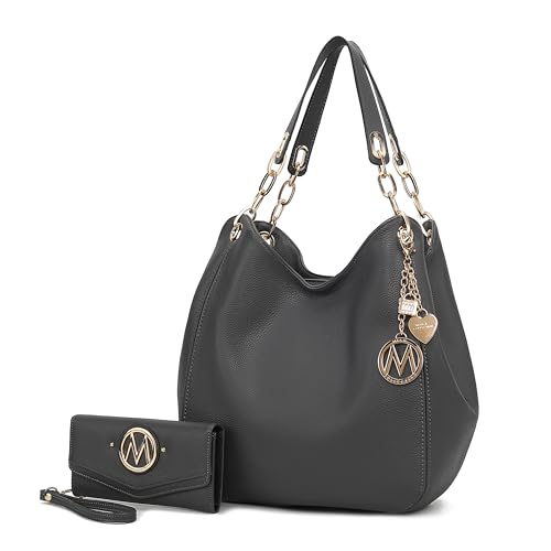 Image of MKF Collection Hobo Bag for Women & Wristlet Wallet, Vegan Leather Shoulder Bag Handbag Purse by Mia K.