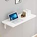 Faltbare Computerschreibtisch Esstisch Cafe Tisch Schlafzimmer Wohnzimmer Küche Wandregal Schwimmendes Regal Büchertisch Studiertisch Notebook-Speichertabelle ( Color : White , Size : 90cm )