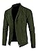 JMIERR Cardigan Sweaters for Men Fall Fashion 2025 Casual Long Sleeve Shawl Collar Button-Down Wool Blend Cable Knit Christmas Sweater with Pockets,L,Green
