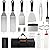 POLIGO 25PCS Flat Top Griddle Accessories Kit - Essential Kit for Indoor and Outdoor Teppanyaki with Griddle Spatula, Chopper, Tongs, Cleaning Brush, Storage Bag - Ideal Griddle Set Gift for Men