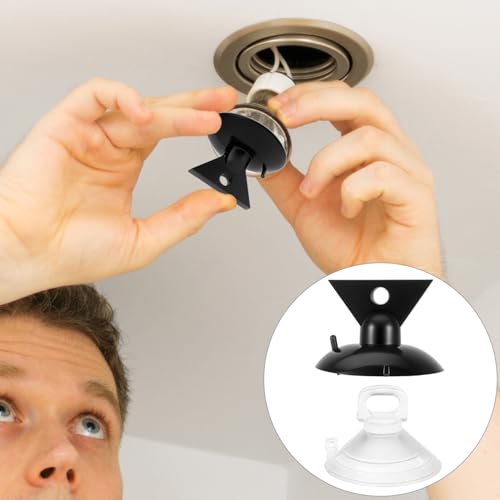 Image of QWORK Light Bulb Changer Suction Cup Tool, Compatible with MR16 and GU10 Bulbs, 6 Pack Suction Cups for Bulb Removal