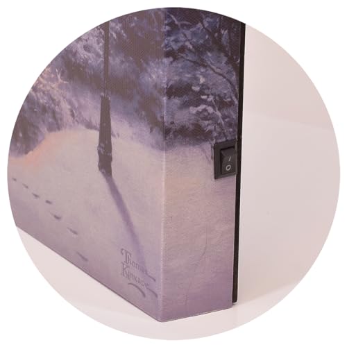 Toile pré-éclairée Thomas Kinkade Silent Night souvenir de Noël LED - 4