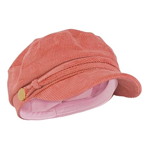 Sock Snob Ladies Cotton Casual Peaked Denim or Corduroy Baker Boy Hat Fiddler Cap Cover