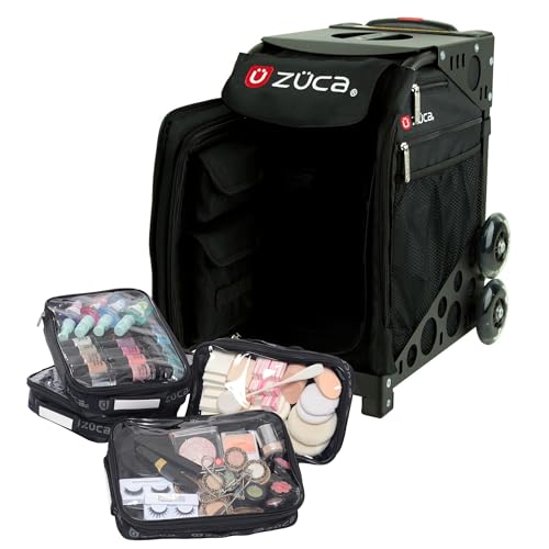 ZUCA Travel Cases for Artists & Professionals - Makeup Case with 4 Vinyl Utility Pouches Travel Cover 41 Telescoping Handle Rolling Wheels & Sturdy Aluminum Frame for Makeup Artists and Creat product thumbnail 11