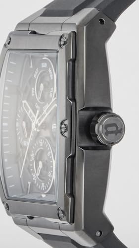 Image of Police Quartz Multifunction Grey Dial Black Silicone Strap Watch for Men - PLPEWJQ0004501