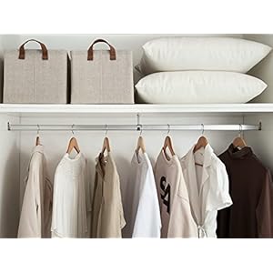 StorageWorks Storage Baskets for Shelves with Metal Frame, Organizing Basket, Shelf Baskets, Brown and Beige, 4-Pack StorageWorks Storage Baskets for Shelves with Metal Frame Organizing Basket Shelf Baskets Brown and Beige 4 Pack