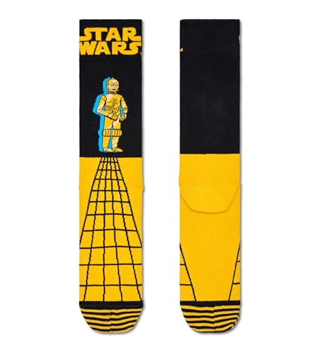 Happy Socks Star Wars C-3PO Sokken - Goud - M/L, Meerkleurig, Medium-Large - Afbeelding 3
