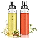 ✔LECKSICHER - Der spezielle tropffreie Auslauf ermöglicht ein einfaches, kontrolliertes Gießen und verhindert unordentliches Verschütten. Stellen Sie mit der mit Silikon versiegelten Dichtung in der Kappe die Frische der gelagerten Flüssigkeit sicher, um ein Auslaufen zu vermeiden.