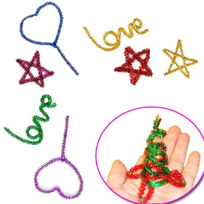 Caryko Tinsel Creative Arts Chenille Stems 6 Mm X 12 Inch, Pack Of 200 (Green) #TOP5