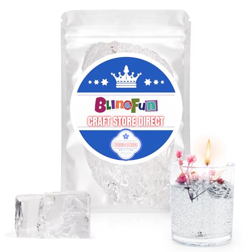 3.5OZ Jelly Wax, Translucent Low-Melt (130?/266?) for DIY Scented Candles & Decorative Modeling, Art Craft Supplies, Jewelry Making Wax Molding Material (White)