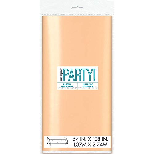 Unique Party Supplies 53273 kunststof tafelkleed - 2,74 m x 1,37 m - roségoud folie - Image 3