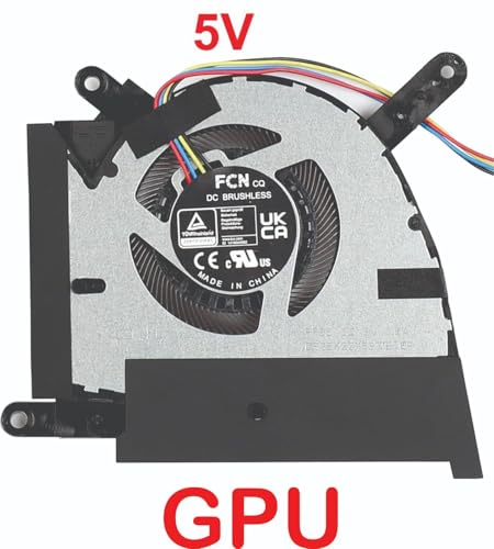 Image of High- Quality Replacement Internal CPU+GPU Cooling Fan for Asus TUF Dash F15 FX517 FX517ZC FX517ZE (5V) Pair. Comes With Complimentary MH501 Thermal Greasen (Cooling paste).