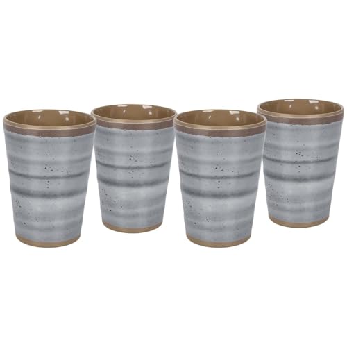 BO-Camp Unisex-Tasse, Grau/Terra, Einheitsgröße