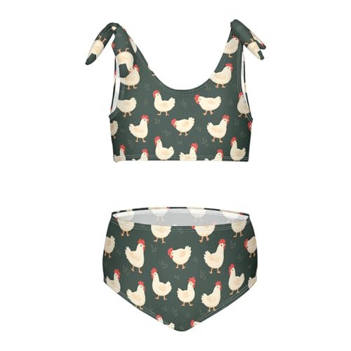 Image of Girls Two Piece Tankini Swimsuits Summer Bathing Suit Beach Swimwear Set
