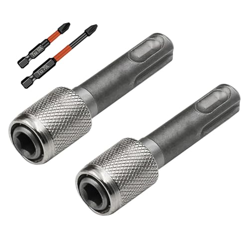 FAINCA 2 supporti esagonali SDS e 2 punte per trapano a croce SDS, adattatore e supporto per elettrodomestici, accessori industriali per trapano a percussione