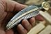 Knife King Baby Blue Custom Damascus Handmade Folding/Pocket Survival EDC Blade Knife.Comes With Leather Sheath.