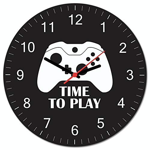 Relógio De Parede Beek Gamer X Beek Geek's Stuff Preto