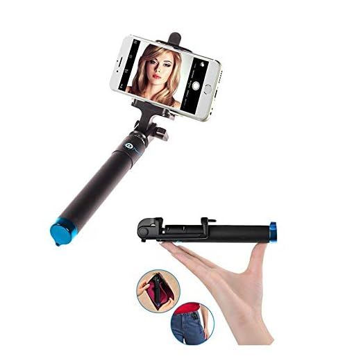 Shot fodral selfiepinne för Huawei P10 Plus blå