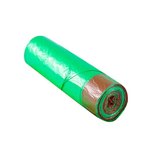Homeofying 1 Roll Disposable Large Garbage Bag Trash Rubbish Pouch for Home Kitchen Green 50 * 55cm