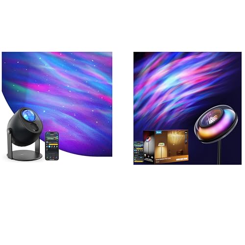 Image of Govee Uplighter Floor Lamp Bundle Star Light Projector with 3 Aurora Flowing Effects