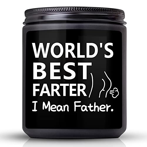 Gifts for Father's Day Dad Father from Daughter Son, Funny Gifts for Dad, Fathers Day Birthday Gifts for Dad Father in Law Him Bonus Dad Daddy,Smoke & Vanilla Scented Candle Gifts for Men
