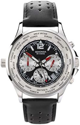 Sekonda 1842 Men's Black GMT Chronograph Watch