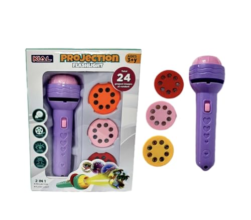 Image of Pack of 6 Flash Light Projector Toys I Birthday Return Gift I 3 Slides with 8 Patterns Each I Best Birthday Return Gifts for Kids Age 3,4,5,6,7,8+ Years Old. Kanjak Kanya Gifts