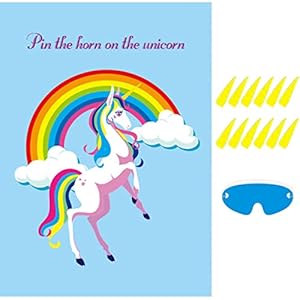 Jojofuny Einhorn Ansteckspiel 'Steck das Horn'