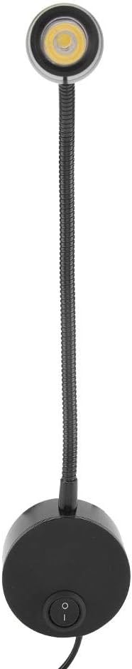 Garosa Adjustable Bedside LED Light Lamp Touch LED Reading Standing Light Flexible LED Desk Light Spotlight Reading Lamps for Bedroom Office Workbench Studio Hotel 50~240V