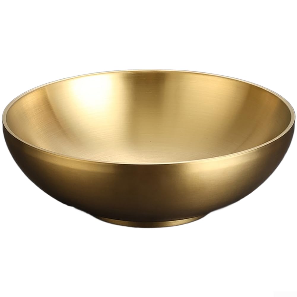 Bol à ramen doré 24 cm isolant antidérapant (doré)
