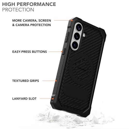 Rokform Rugged Case for Galaxy S26 Plus, Magnetic, Wireless Charging Compatible, RokLock Compatible, Shock-Absorbent, Scratch Resistant, Black by Rokform - Used condition - Image 2