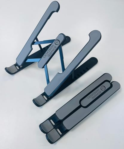 Suporte para Notebook Ajustável, Base Ergonômica Dobrável e Regulável, Universal para Notebooks, Tab