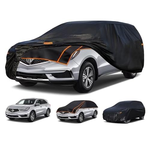 Kayme Padded Hail Protector Car Cover Custom Fit for Acura MDX SUV, Anti Hail Blanket with Multilayer Thickened Design, Hail Proof & All Weather Outdo