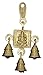 Exotic India Ganesha Bell Brass Statue, 6.5" x 3.5" x 1.2"