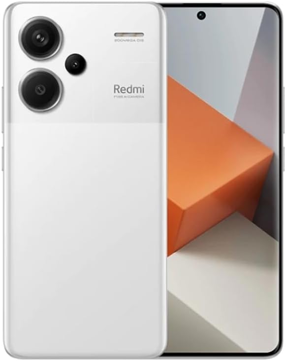 Redmi Note 13 PRO+ 5G (256GB + 8GB) 6.67" 200MP (for Tmobile Mint Tello & Global) Global Bands Unlocked (Moonlight White Global ROM)