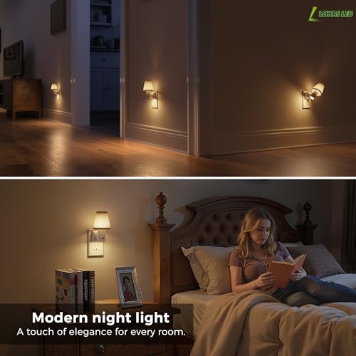 Image of L LOHAS LED Night Lights Plug into Wall, Plug in Night Light Dimmable 100LM